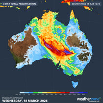 Uluru sees heaviest rainfall in a decade, all states set to be hit