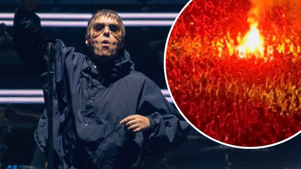 'Morons': Flares thrown into crowd at first Oasis gig in Melbourne 'Morons': Flares thrown into crowd at first Oasis gig in Melbourne
