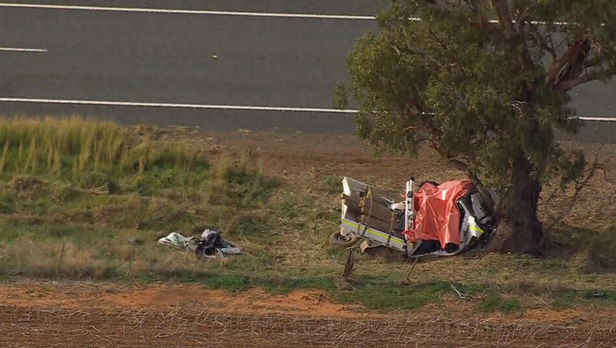 Boy killed, two other teenagers fighting for life after ute hits tree