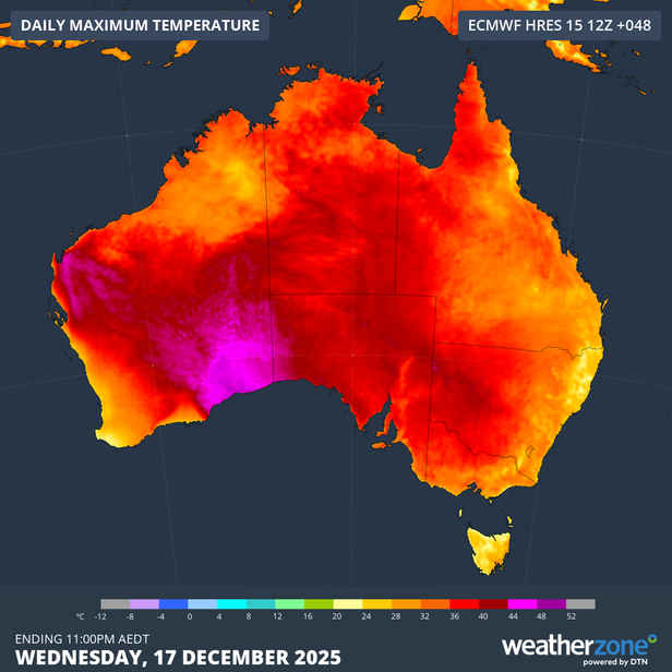 Heatwave expected as hot air mass moves across Australia