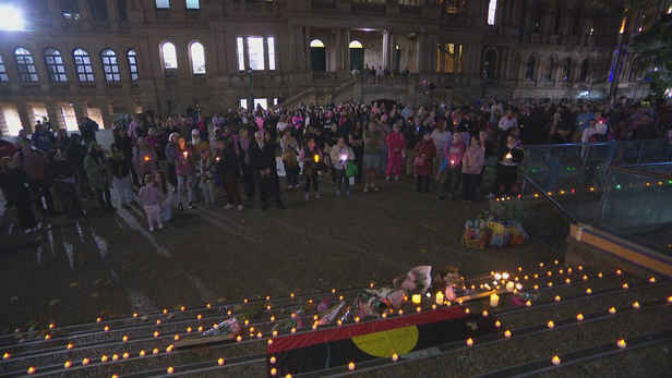 Mourners gather to honour the life of Kumanjayi Little Baby