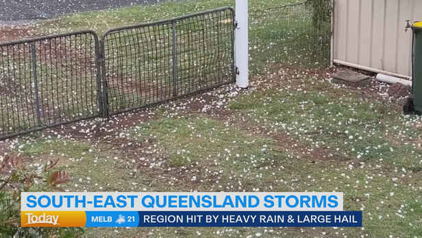 Storms and hail to continue ravaging Queensland's south-east