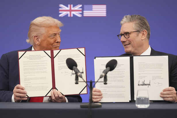 Trump and Starmer sign massive tech deal before holding private talks Trump and Starmer sign massive tech deal before holding private talks