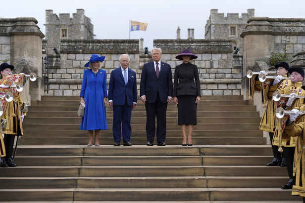 Trump basks in the pageantry at Windsor Castle as royals roll out big welcome Trump basks in the pageantry at Windsor Castle as royals roll out big welcome
