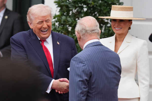 Trump thrills in 'royal ties' as he welcomes King to White House on historic day