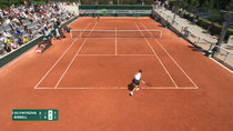 Aussie giant killer eliminated after audacious match point underarm